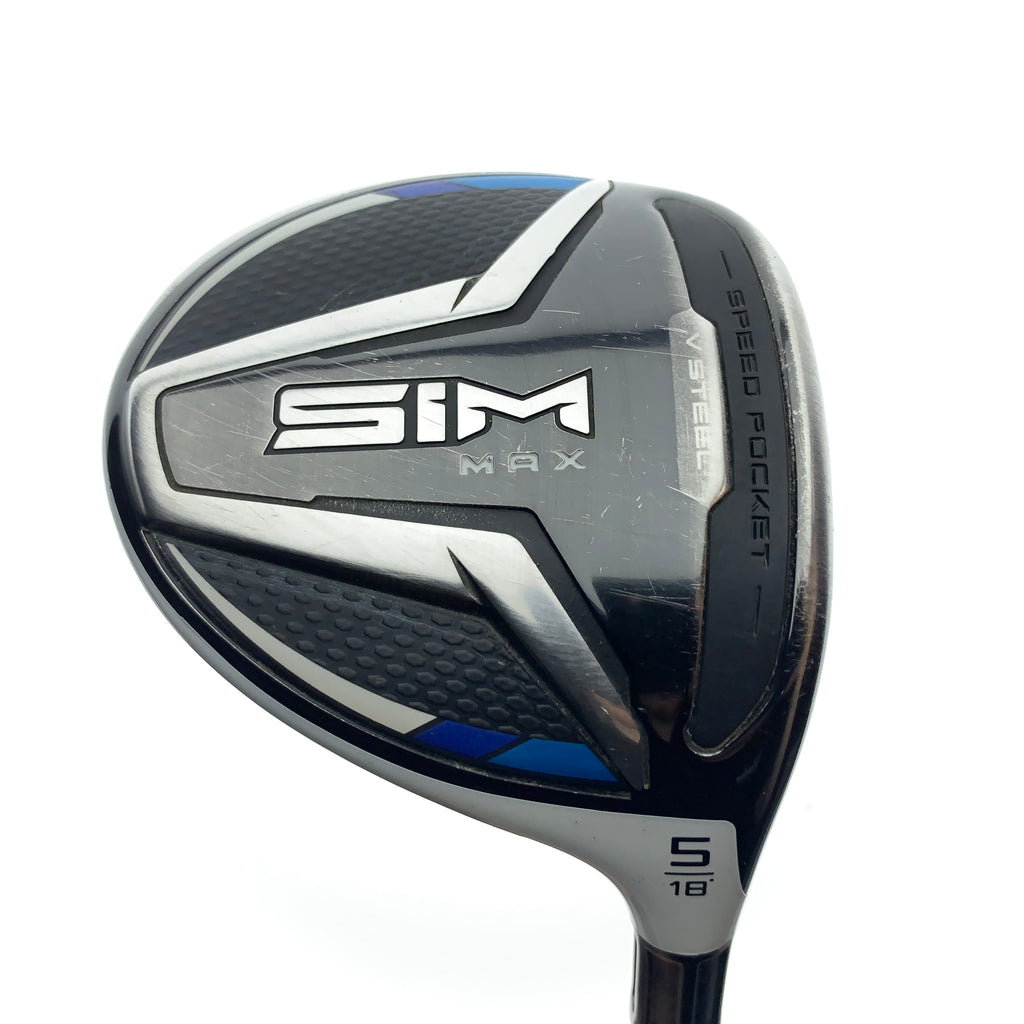 Used TaylorMade SIM Max 5 Fairway Wood / 18.0 Degrees / Regular Flex