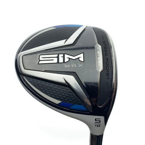 Used TaylorMade SIM Max 5 Fairway Wood / 18.0 Degrees / Regular Flex