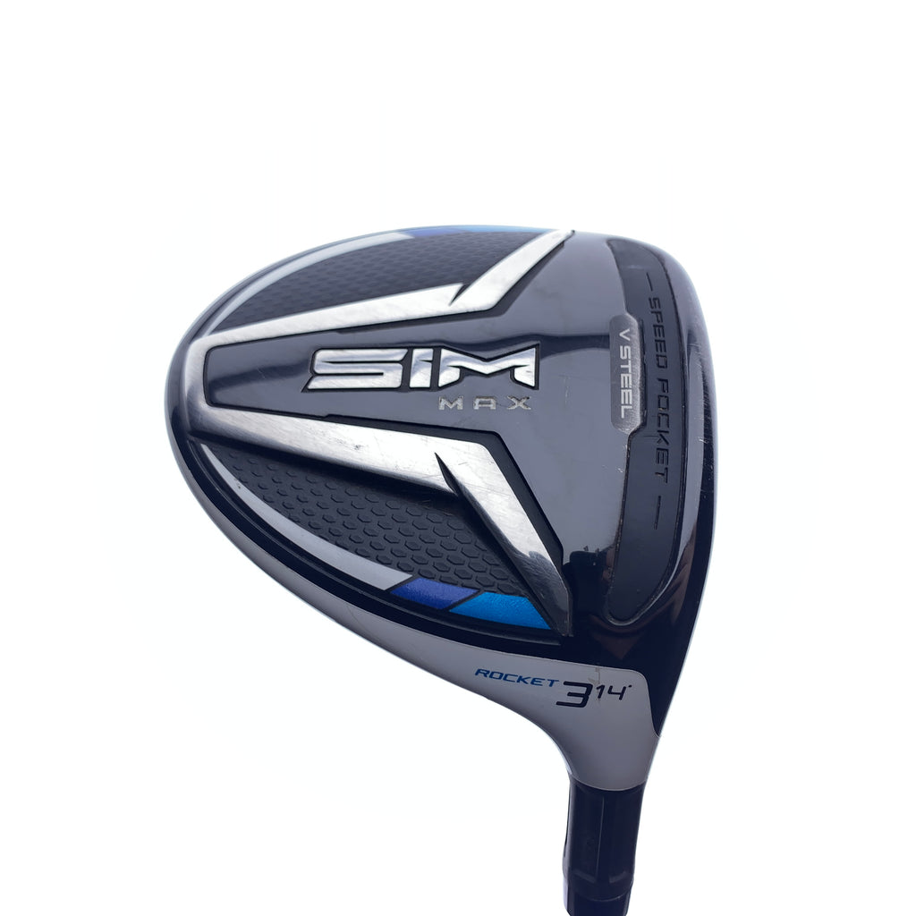 Used TaylorMade SIM Max Rocket 3 Fairway Wood / 14.0 Degrees / Stiff Flex
