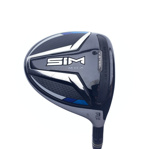 Used TOUR ISSUE TaylorMade SIM Max 3 Fairway Wood / 15.0 Deg / X-Stiff