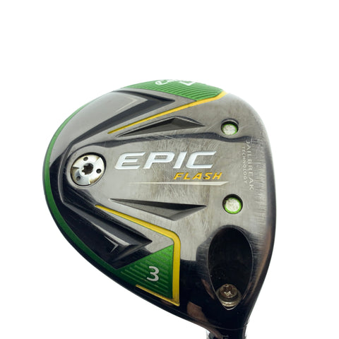 Used Callaway EPIC Flash 3 Fairway Wood / 15.0 Degrees / Stiff Flex