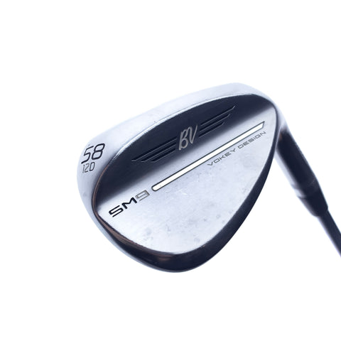Used Titleist SM9 Tour Chrome Lob Wedge / 58.0 Degrees / Wedge Flex