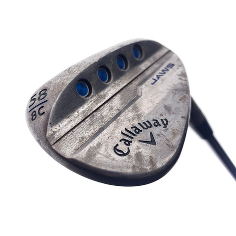 Used Callaway Jaws MD5 Raw Lob Wedge / 58.0 Degrees / Stiff Flex