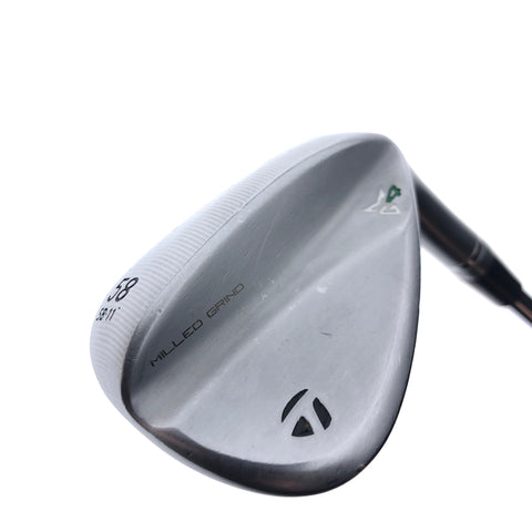Used TaylorMade Milled Grind 4 Lob Wedge / 58.0 Degrees / Wedge Flex