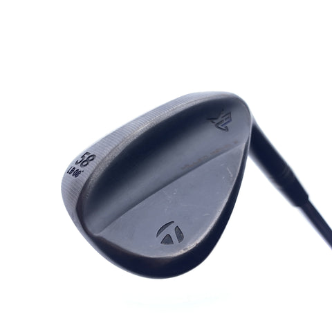Used TaylorMade Milled Grind 3 Black Lob Wedge / 58.0 Degrees / Stiff Flex