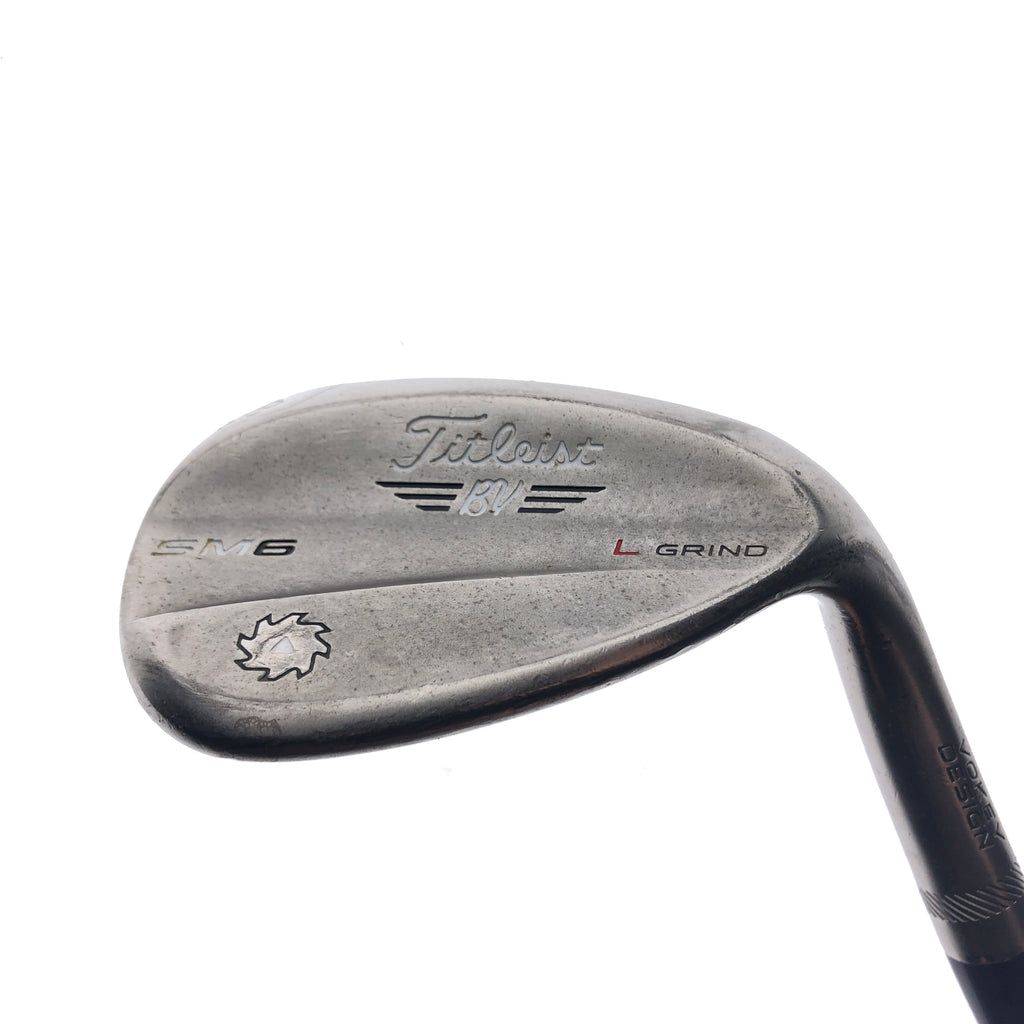 Used Titleist Vokey SM6 Steel Grey Lob Wedge / 58.0 Degrees / Wedge Flex
