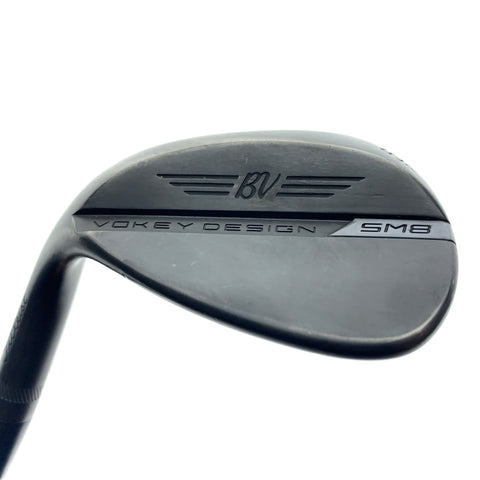 Used Titleist Vokey SM8 Jet Black Sand Wedge / 54.0 Degrees / Wedge Flex / Left