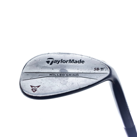 Used TaylorMade Milled Grind Satin Chrome Lob Wedge / 58.0 Degrees / Wedge Flex