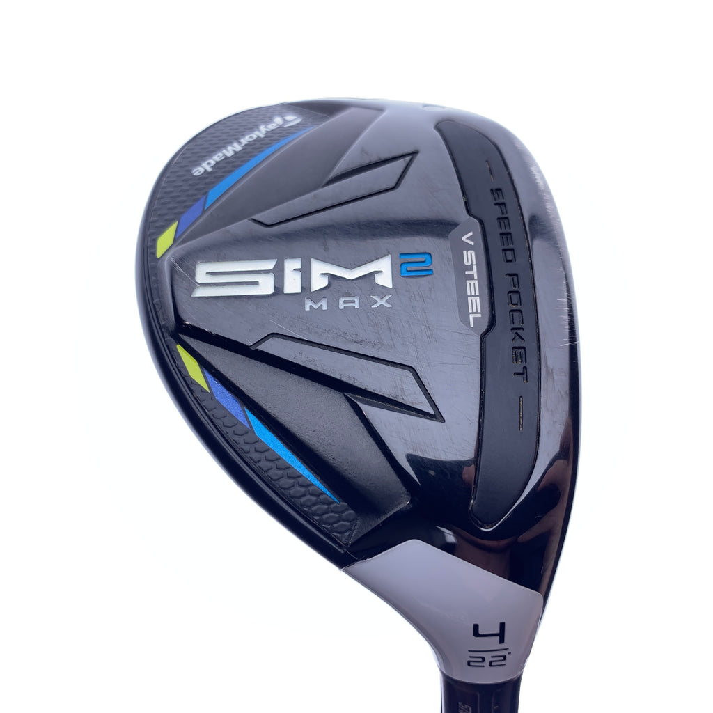 Used TaylorMade Sim2 Max Rescue 4 Hybrid / 22.0 Degrees / Regular Flex