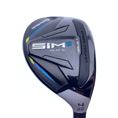 Used TaylorMade Sim2 Max Rescue 4 Hybrid / 22.0 Degrees / Regular Flex