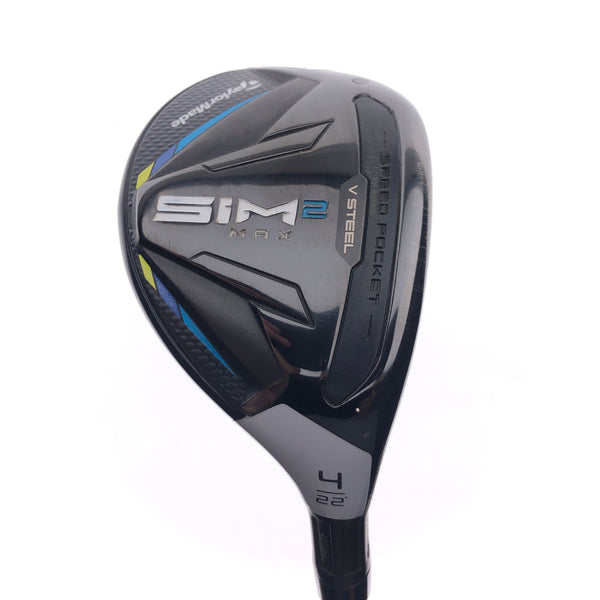 Used TaylorMade Sim2 Max Rescue 4 Hybrid / 22 Degrees / Regular Flex