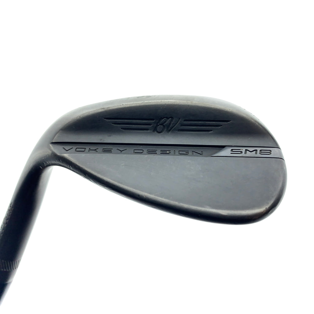 Used Titleist Vokey SM8 Jet Black Lob Wedge / 58.0 Degrees / Wedge Flex / Left-