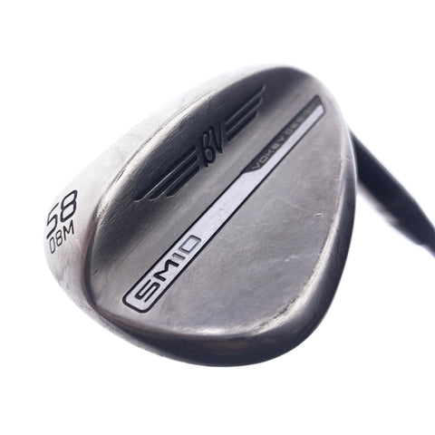 Used Titleist Vokey SM10 Nickel Lob Wedge / 58.0 Degrees / Wedge Flex