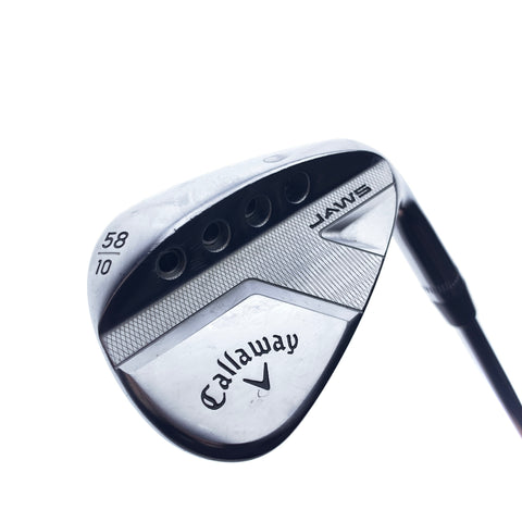 Used Callaway Jaws Full Toe Chrome Lob Wedge / 58.0 Degrees / Wedge Flex