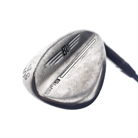 Used Titleist SM9 Brushed Steel Sand Wedge / 54.0 Degrees / Wedge Flex
