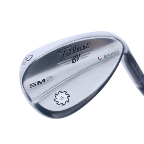 Used Titleist Vokey SM6 Tour Chrome Lob Wedge / 60.0 Degrees / Wedge Flex - Replay Golf 