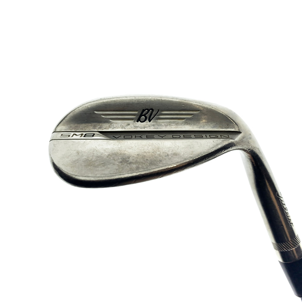 Used Titleist Vokey SM8 Brushed Steel Lob Wedge / 60.0 Degrees / Wedge Flex