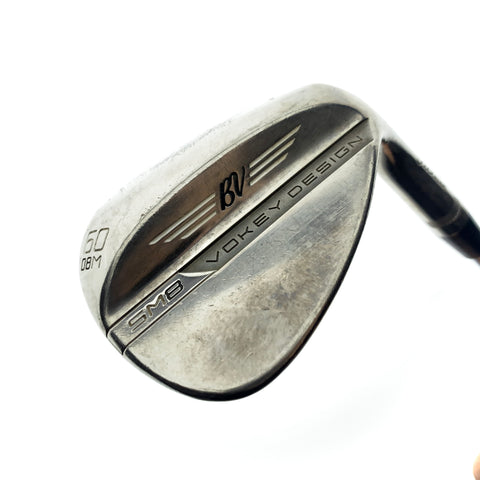 Used Titleist Vokey SM8 Brushed Steel Lob Wedge / 60.0 Degrees / Wedge Flex