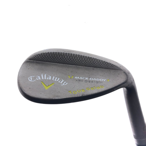 Used Callaway Mack Daddy 2 Tour Grind Slate Lob Wedge / 58.0 Degrees / Stiff Fl
