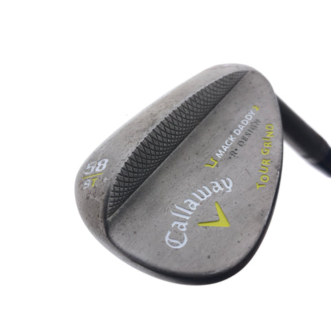 Used Callaway Mack Daddy 2 Tour Grind Slate Lob Wedge / 58.0 Degrees / Stiff Fl