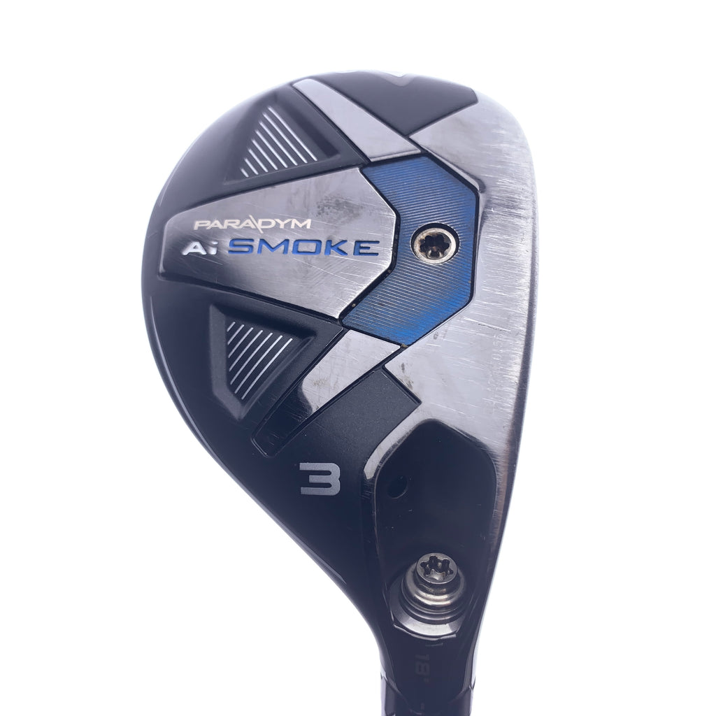 Used Callaway Paradym Ai Smoke 3 Hybrid / 18 Degrees / Regular Flex
