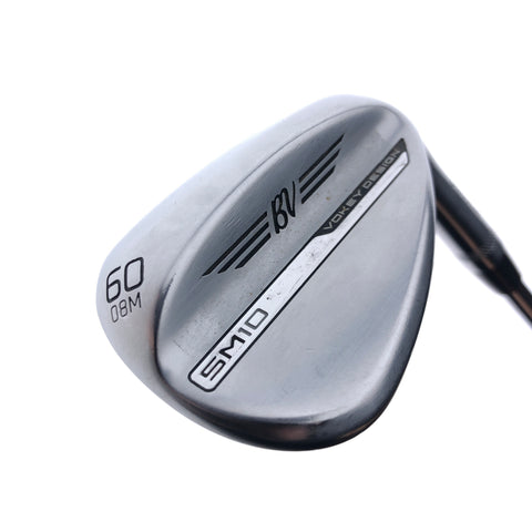 Used Titleist Vokey SM10 Tour Chrome Lob Wedge / 60.0 Degrees / Stiff Flex