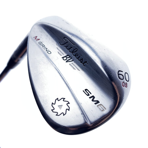 Used Titleist Vokey SM6 Tour Chrome Lob Wedge/60.0 Degrees/Wedge Flex/Left-Hand