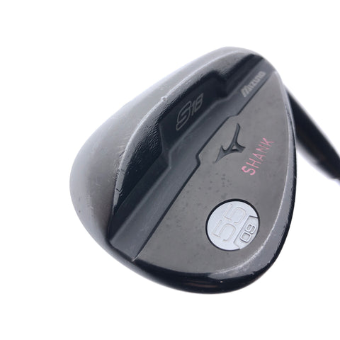 Used Mizuno S18 Gunmetal Black Gap Wedge Sand Wedge / 55.0 Degrees / X-Stiff Fl