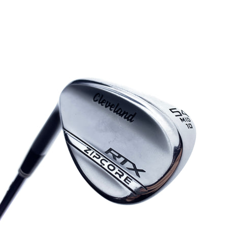 Used Cleveland RTX ZipCore Tour Satin Sand Wedge /54.0 Deg/ Wedge Flex / LH