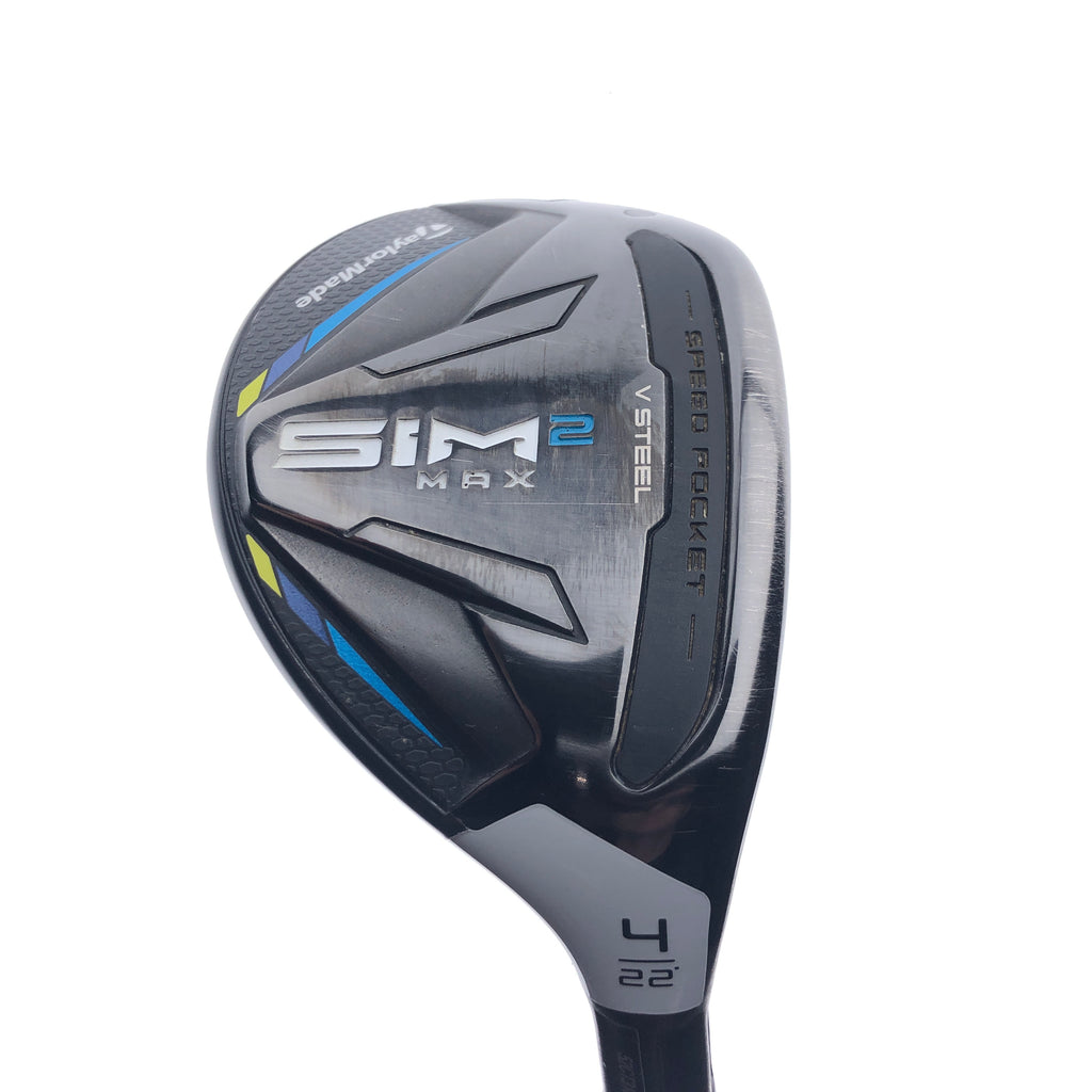 Used TaylorMade Sim2 Max Rescue 4 Hybrid / 22.0 Degrees / Regular Flex