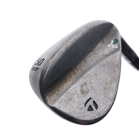 Used TOUR ISSUE TaylorMade Milled Grind 4 Raw Gap Wedge / 50.0 Degrees / Stiff