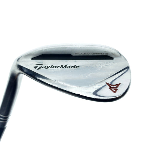 Used TaylorMade Milled Grind 2 Chrome Lob Wedge / 60.0 Deg / X-Stiff / Left