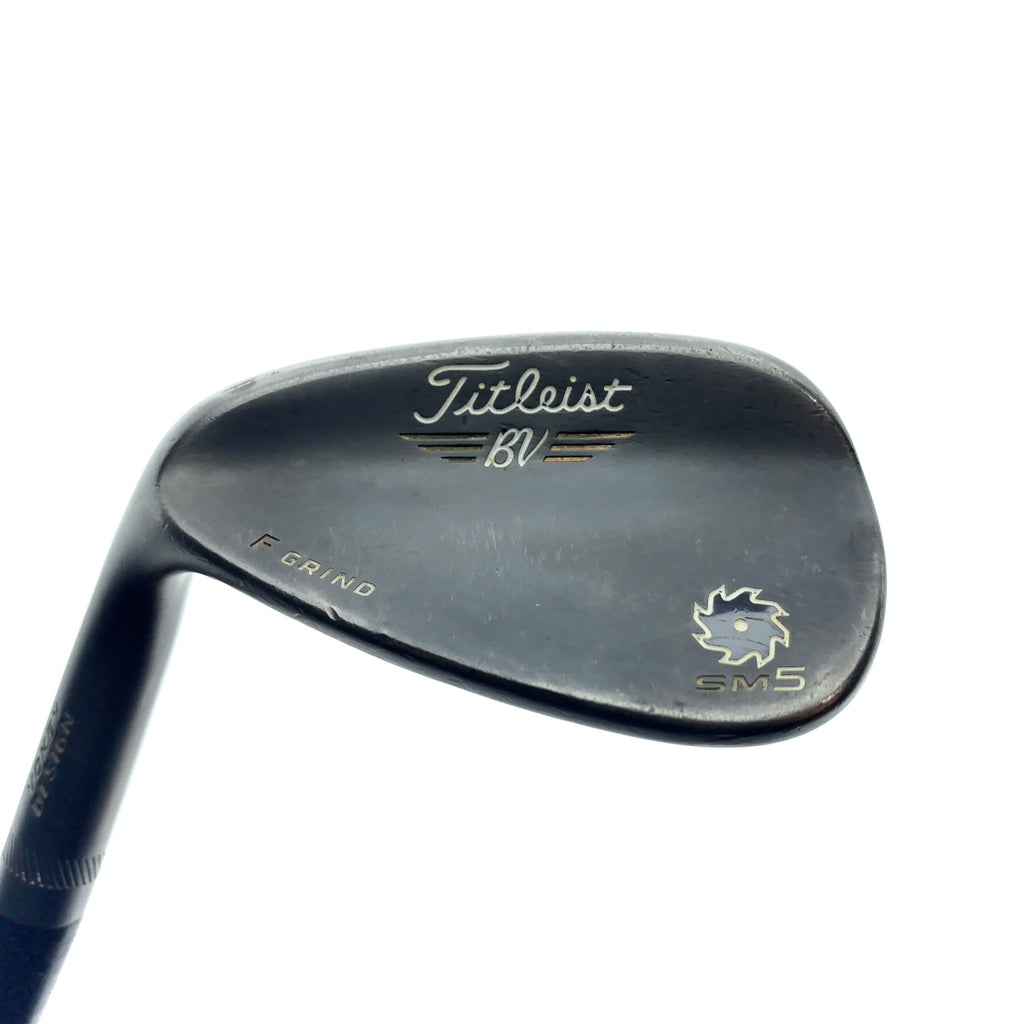 Used Titleist Vokey SM5 Raw Black Gap Wedge / 50.0 Degrees / Wedge / LH
