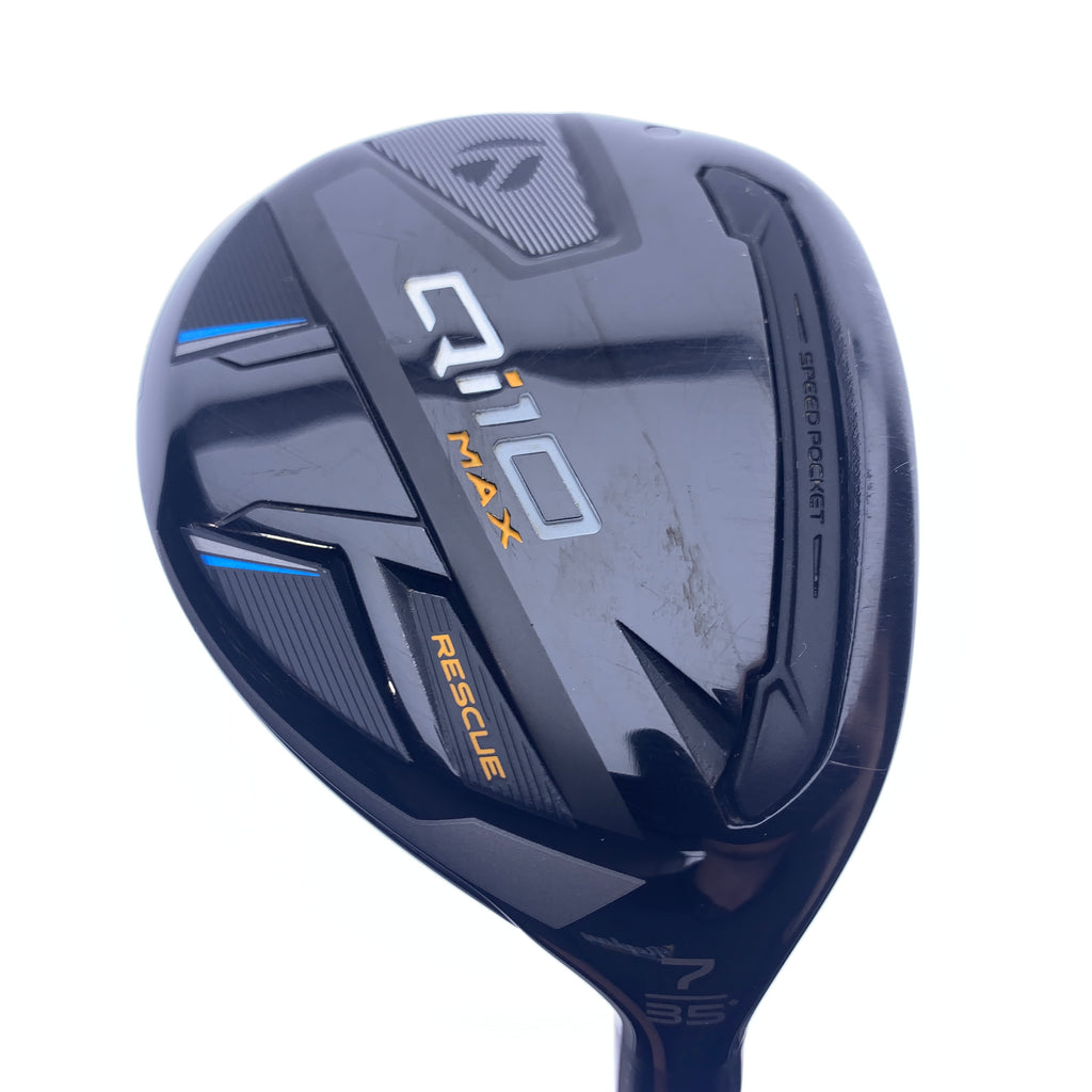 Used TaylorMade Qi10 Max 7 Hybrid / 35.0 Degrees / Regular Flex