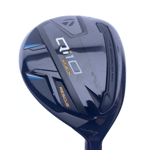 Used TaylorMade Qi10 Max 7 Hybrid / 35.0 Degrees / Regular Flex