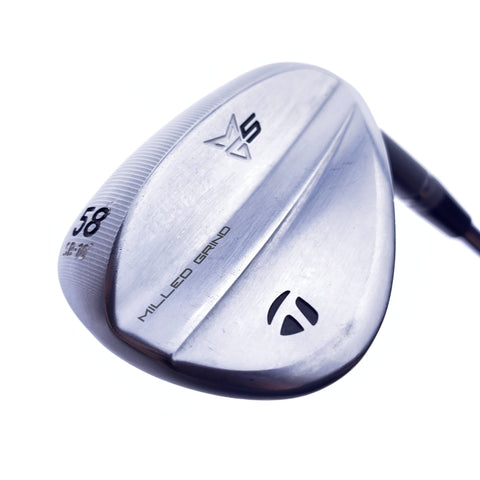 Used TaylorMade Milled Grind 5 Lob Wedge / 58.0 Degrees / Stiff Flex