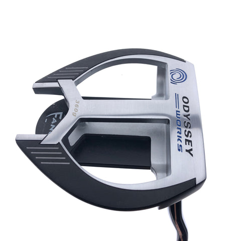 Used Odyssey O-Works Black 2-Ball Fang Putter / 33.00 Inches