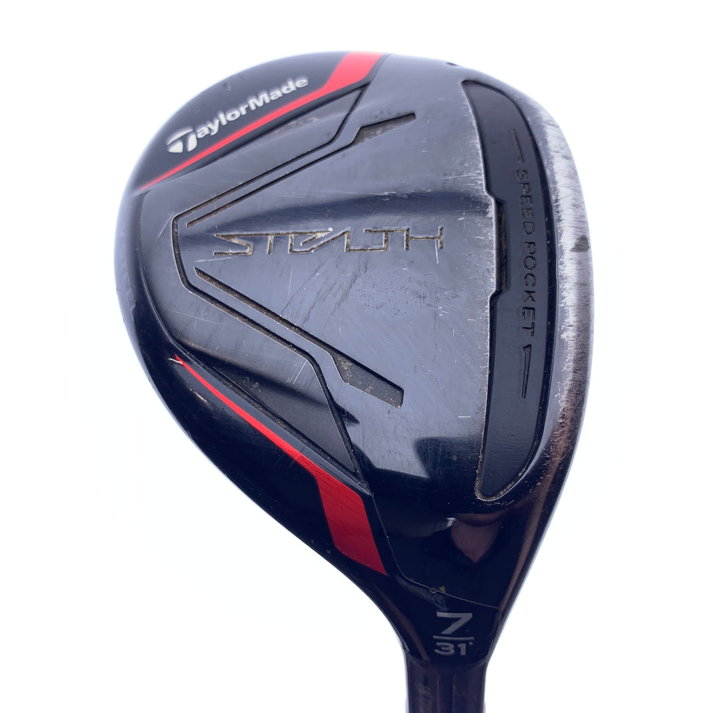 Used TaylorMade Stealth Rescue 7 Hybrid / 21.0 Degrees / Regular Flex