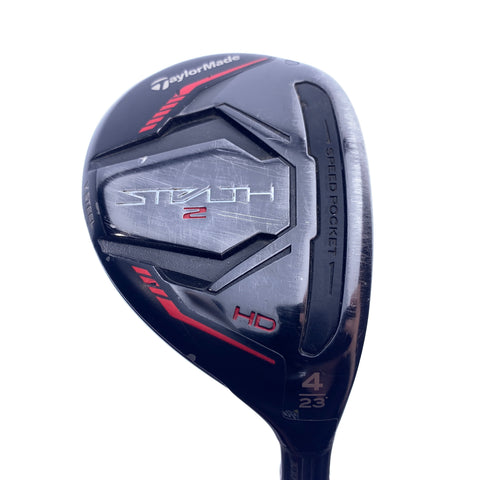 Used TaylorMade Stealth 2 HD 4 Hybrid / 23 Degrees / Stiff Flex