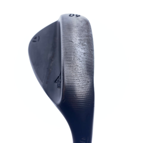 Used TaylorMade Milled Grind 3 Black Lob Wedge / 60.0 Degrees / Stiff Flex