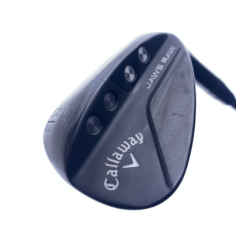 Used Callaway Jaws Raw Black 2020 Lob Wedge / 58.0 Degrees / X-Stiff Flex