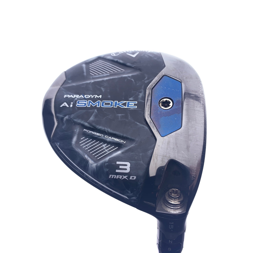 Used Callaway Paradym Ai Smoke MAX D 3 Fairway Wood / 15 Degrees / Stiff Flex