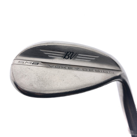 Used Titleist Vokey SM8 Brushed Steel Lob Wedge / 58.0 Degrees / Wedge Flex