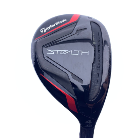 Used TaylorMade Stealth Rescue 4 Hybrid / 22.0 Degrees / A Flex