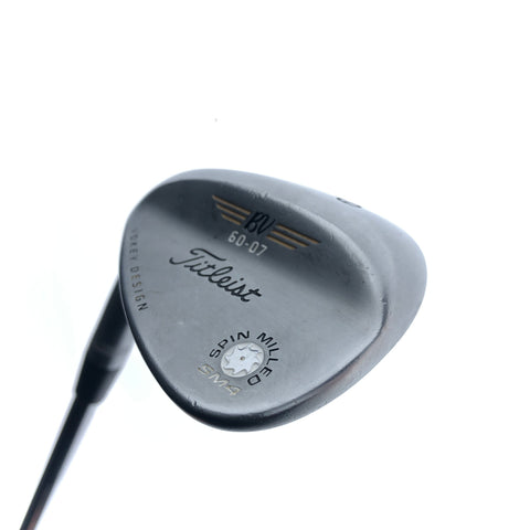 Used Titleist Vokey SM4 Chrome Lob Wedge/60.0 Degrees/Wedge Flex/Left-Handed