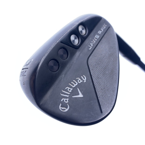 Used Callaway Jaws Raw Black 2020 Gap Wedge / 52.0 Degrees / X-Stiff Flex