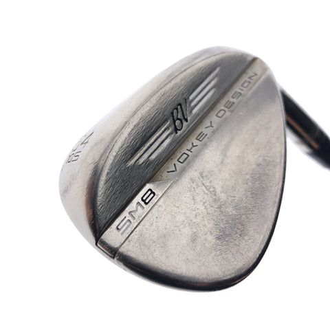 Used Titleist Vokey SM8 Brushed Steel Sand Wedge / 54.0 Degrees / Wedge Flex