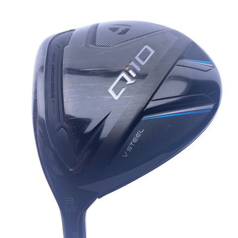 Used TaylorMade Qi10 3 Fairway Wood / 15.0 Degrees / Stiff Flex / Left-Handed