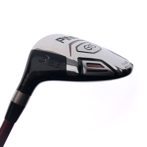 Used Ping G15 3 Fairway Wood / 15.5 Degrees / Soft Regular Flex / Left-Handed - Replay Golf 