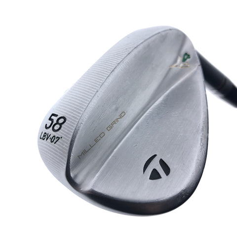 Used TaylorMade Milled Grind 4 Lob Wedge / 58.0 Degrees / Stiff Flex